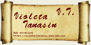 Violeta Tanasin vizit kartica